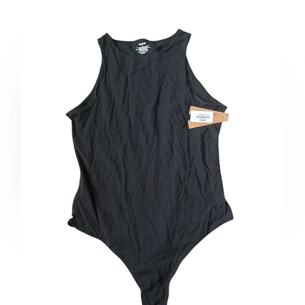 Skims Fits Everybody High Neck Bodysuit in Onyx/Black Size XL NWT - Picture 5 of 7